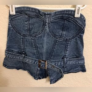 Thrill Jeans Denim Tube Top